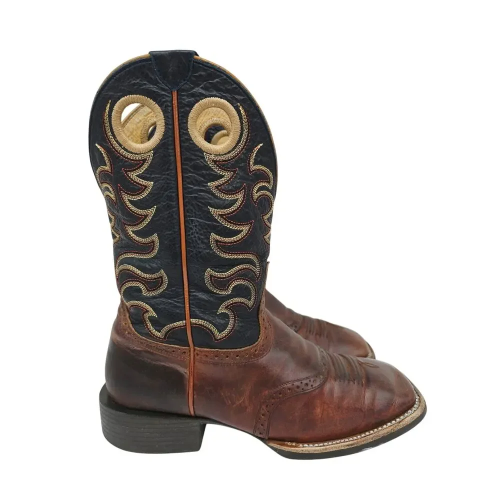 Cody James Xero Gravity Gibson Saddle Western Boots Brown Black 9